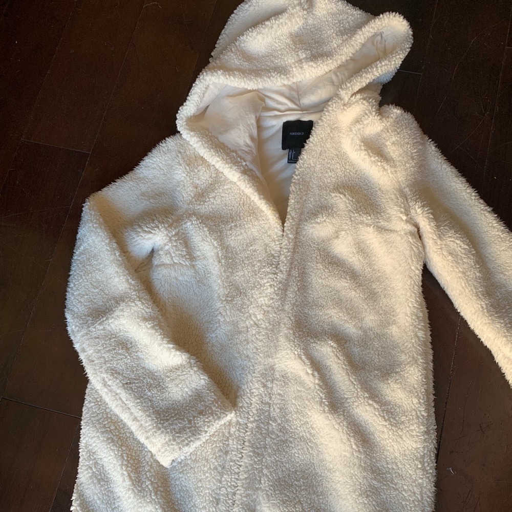Sherpa hoodie/cardi